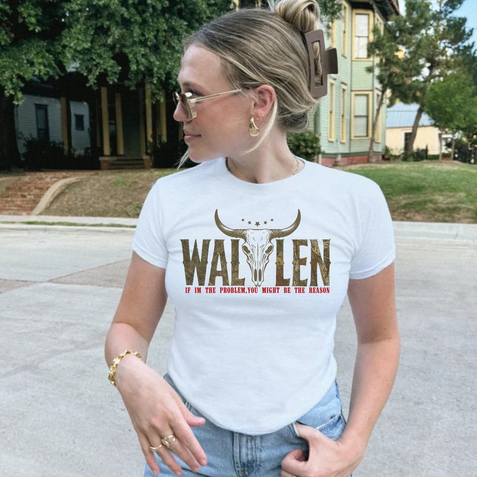 Wallen Western If I'm The Problem Baby Tee