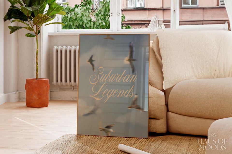 Suburban Legends Poster: Music Song Lyrics Wall Art