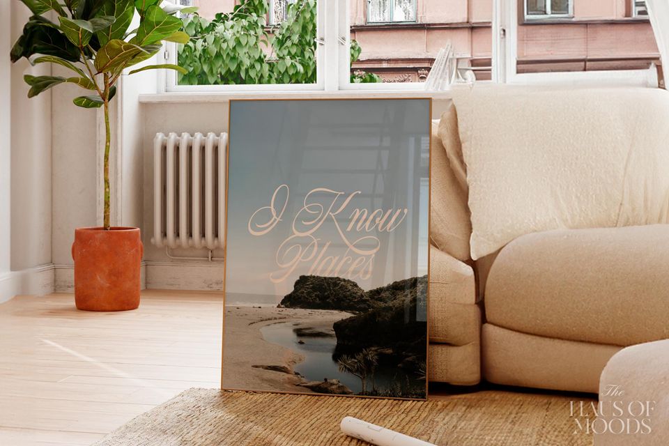 I know Places Poster | 89 Album Poster |  Wall Art | Preppy Wall Art | Wildest Dreams Song Poster