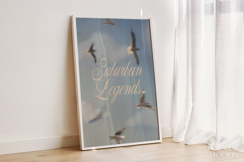 Suburban Legends Poster: Music Song Lyrics Wall Art