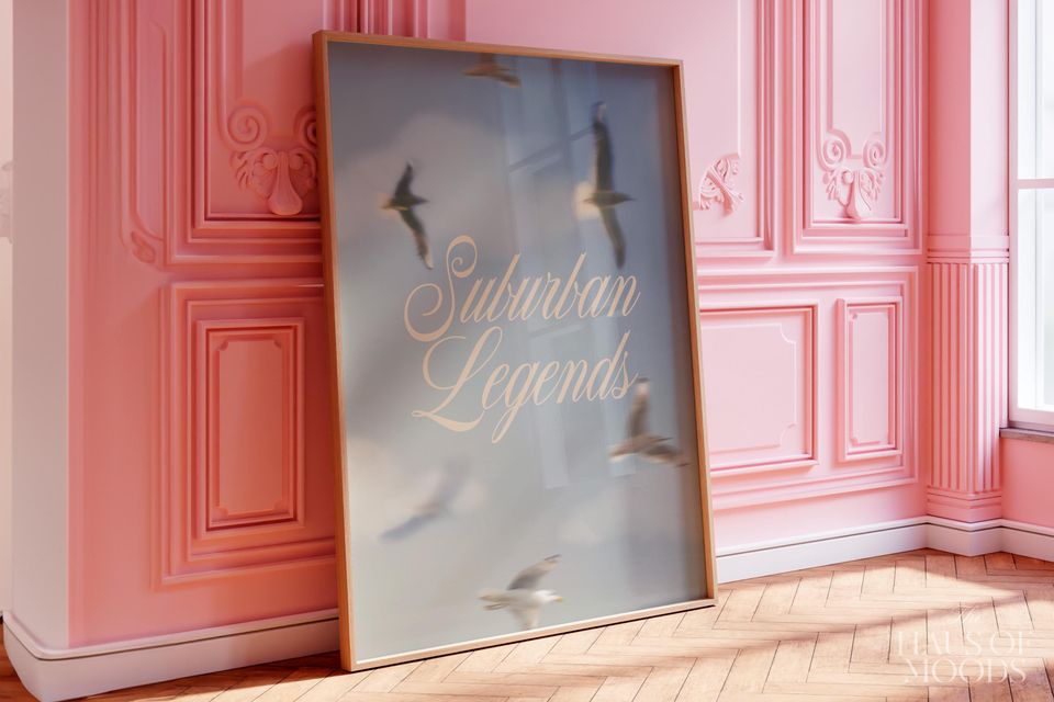 Suburban Legends Poster: Music Song Lyrics Wall Art