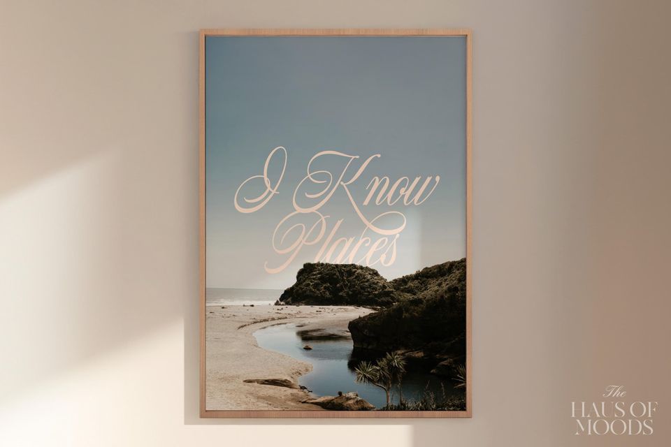 I know Places Poster | 89 Album Poster |  Wall Art | Preppy Wall Art | Wildest Dreams Song Poster