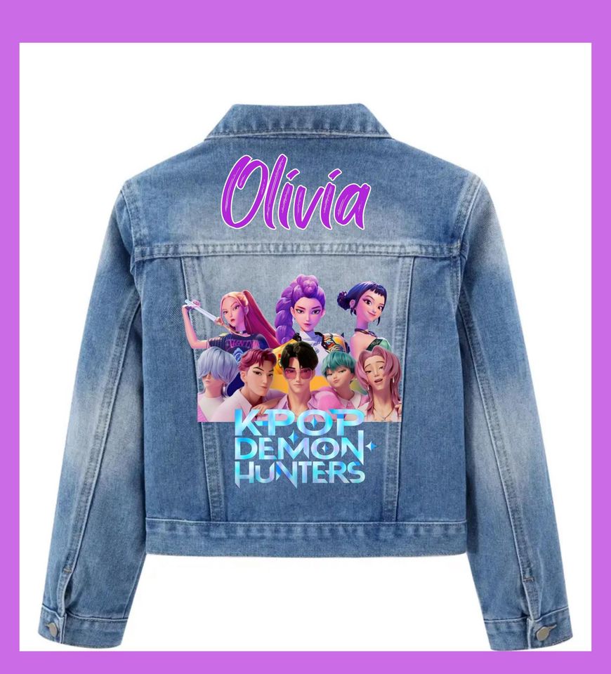 Custom Denim Jacket K Pop Demon Hunters Java Boys