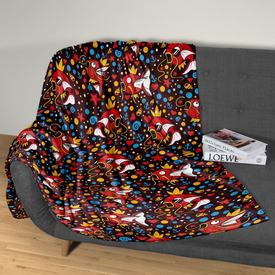 Magikarp Fleece Blanket - Baby Throw Blanket