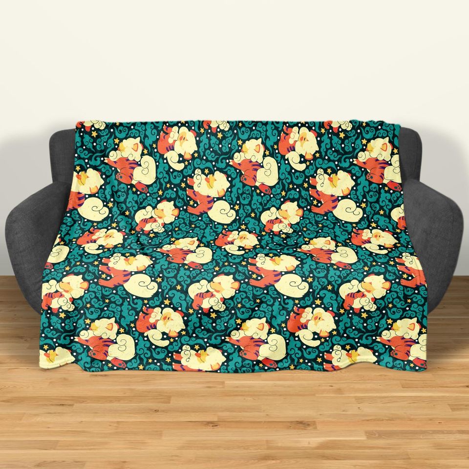 Hisuian Growlithe Fleece Blanket