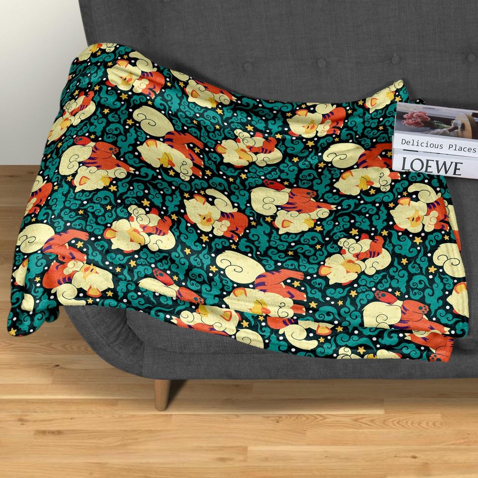 Hisuian Growlithe Fleece Blanket