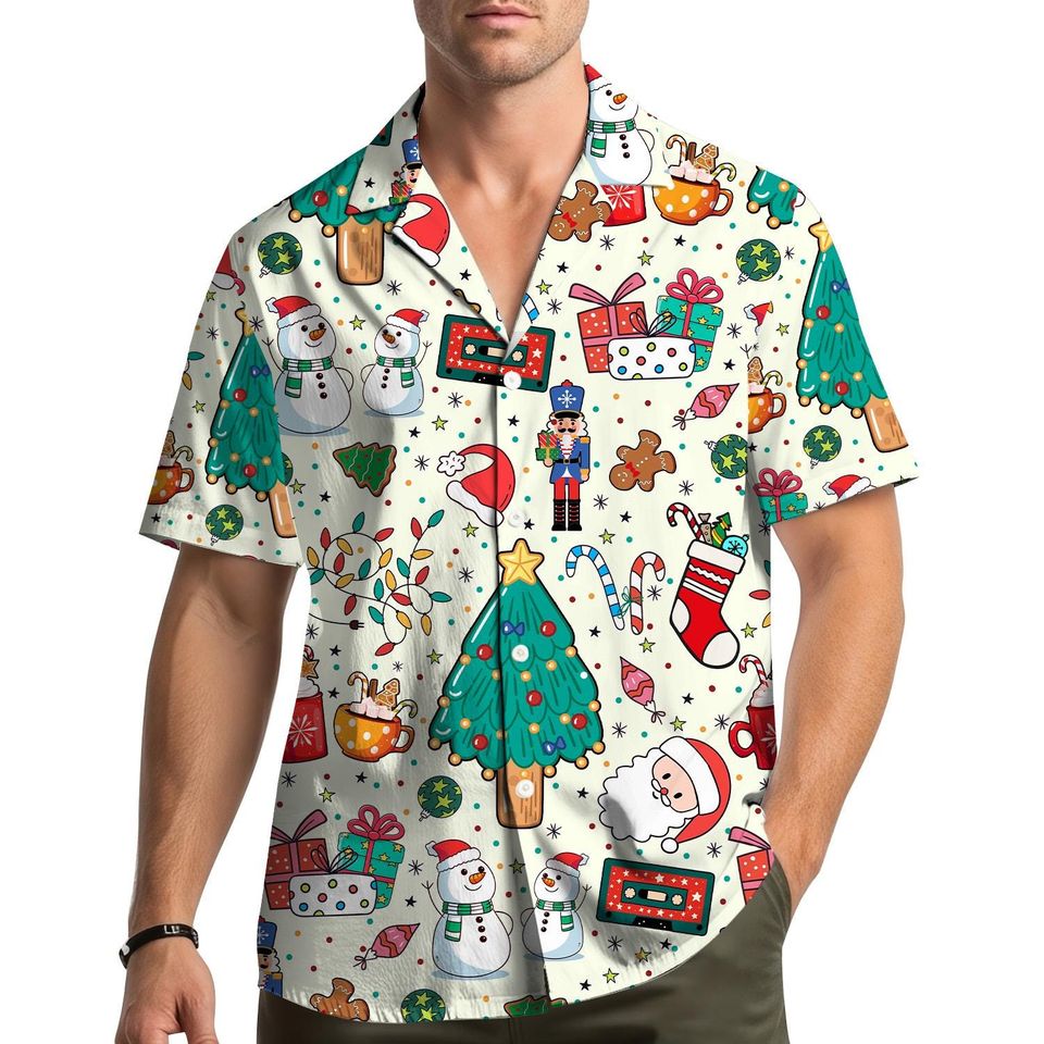 Christmas Hawaiian Shirt Men Women Youth