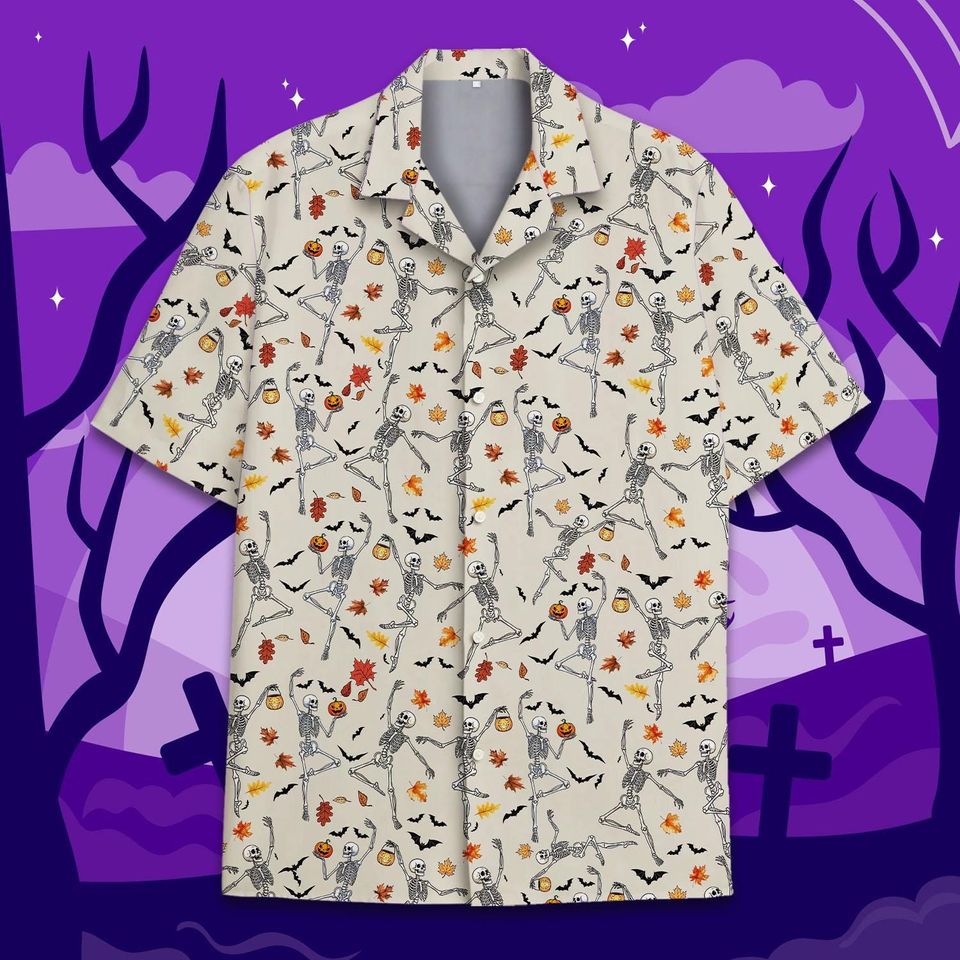 Dancing Skeleton Halloween Shirt for Men Women Youth