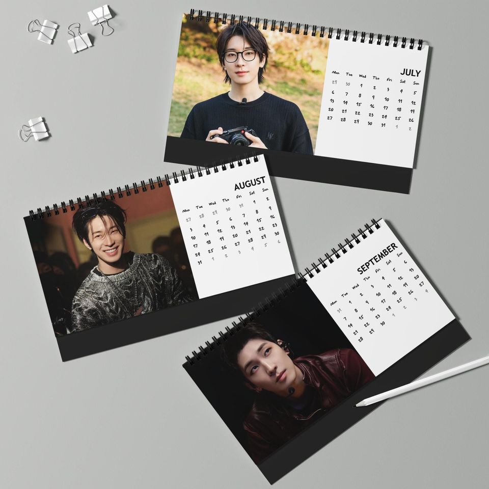 SEVENTEEN WONWOO Desk Calendar 2026; SEVENTEEN Calendar; Wonwoo Calendar; Seventeen Gift; Kpop Gift