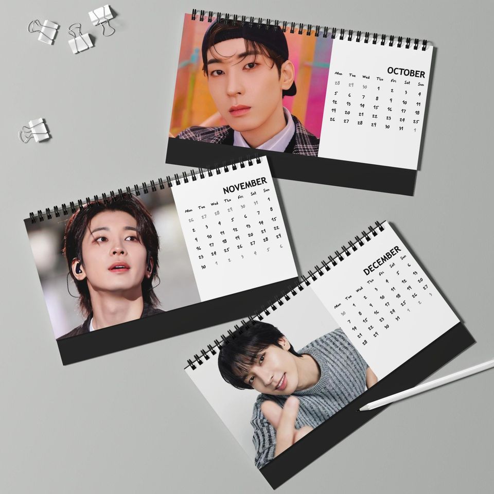 SEVENTEEN WONWOO Desk Calendar 2026; SEVENTEEN Calendar; Wonwoo Calendar; Seventeen Gift; Kpop Gift