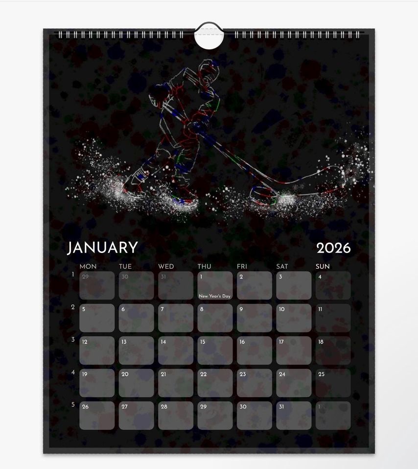 The Sports Athlete Illustrated Wall calendar 2026 (US & CA)