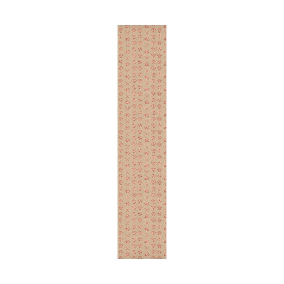 Baseball Wrapping Paper, Gift Wrap in Brown & Red