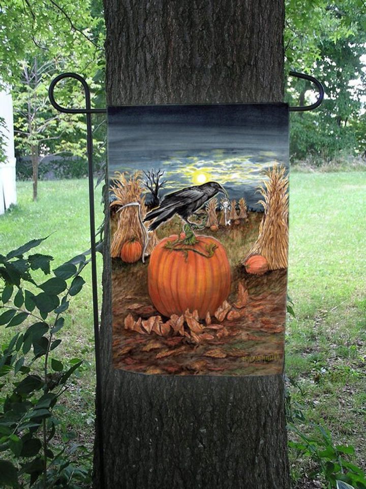 Halloween's Guardian  Halloween Garden Flag