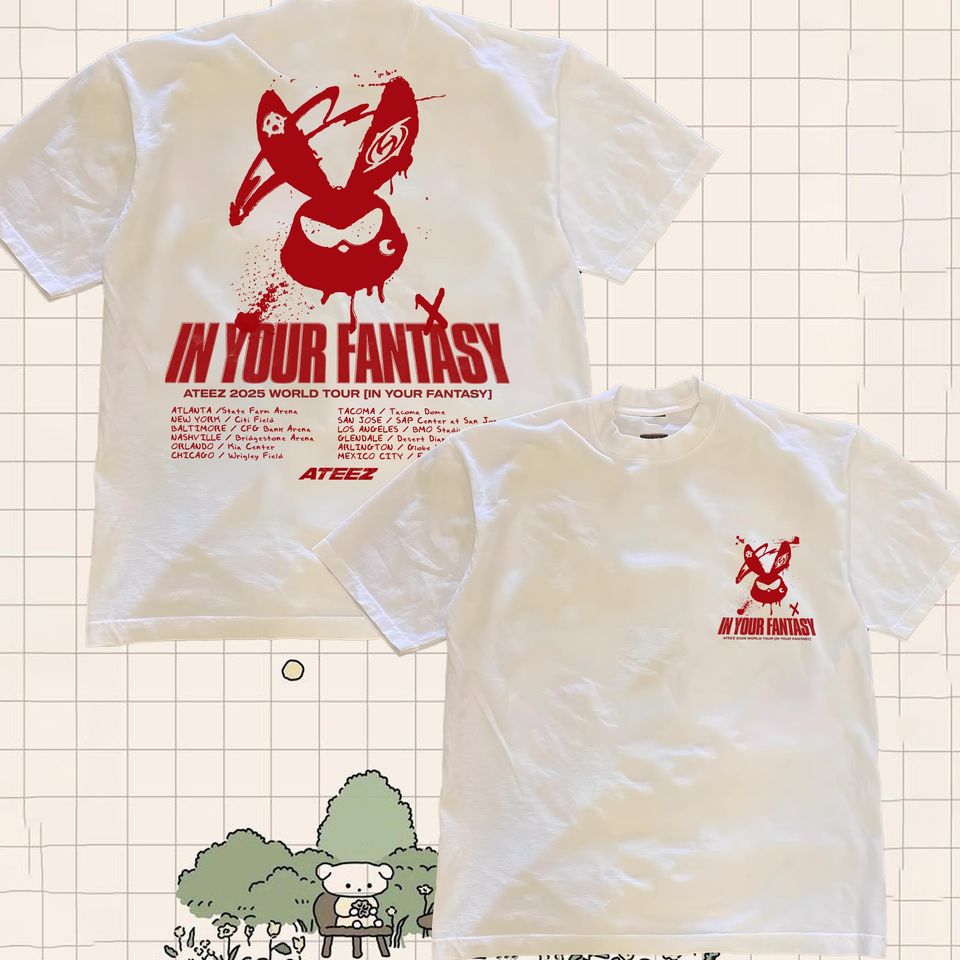 Ateez 2025 World Tour In You Fantasy Double Sided T-Shirt