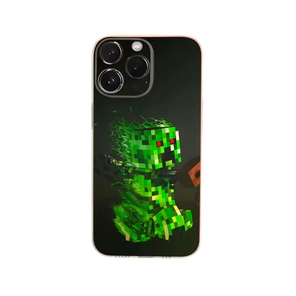 Green Creeper iPhone Tough Case Inspired by Minecraft for iPhone