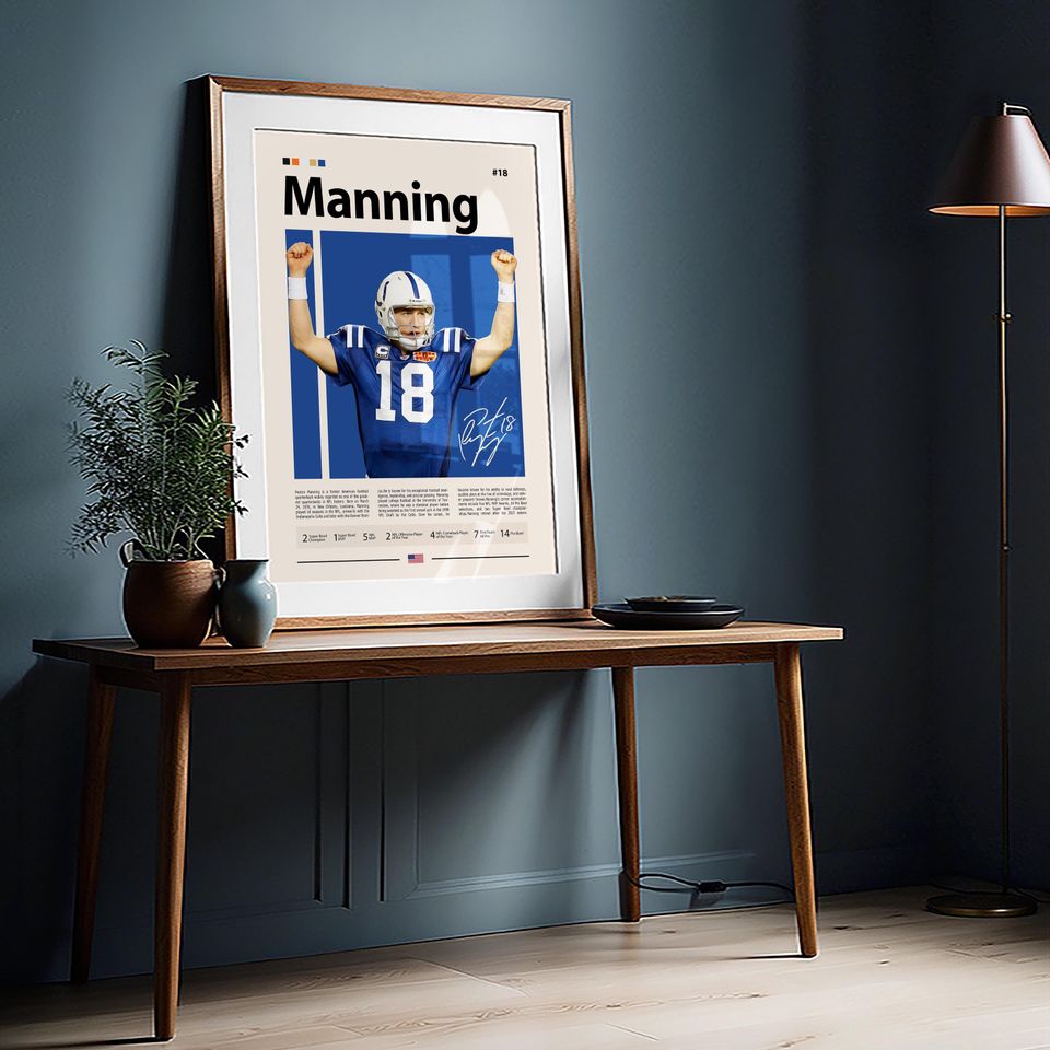 Peyton Manning, USA, Indianapolis , Denver Broncos, Poster