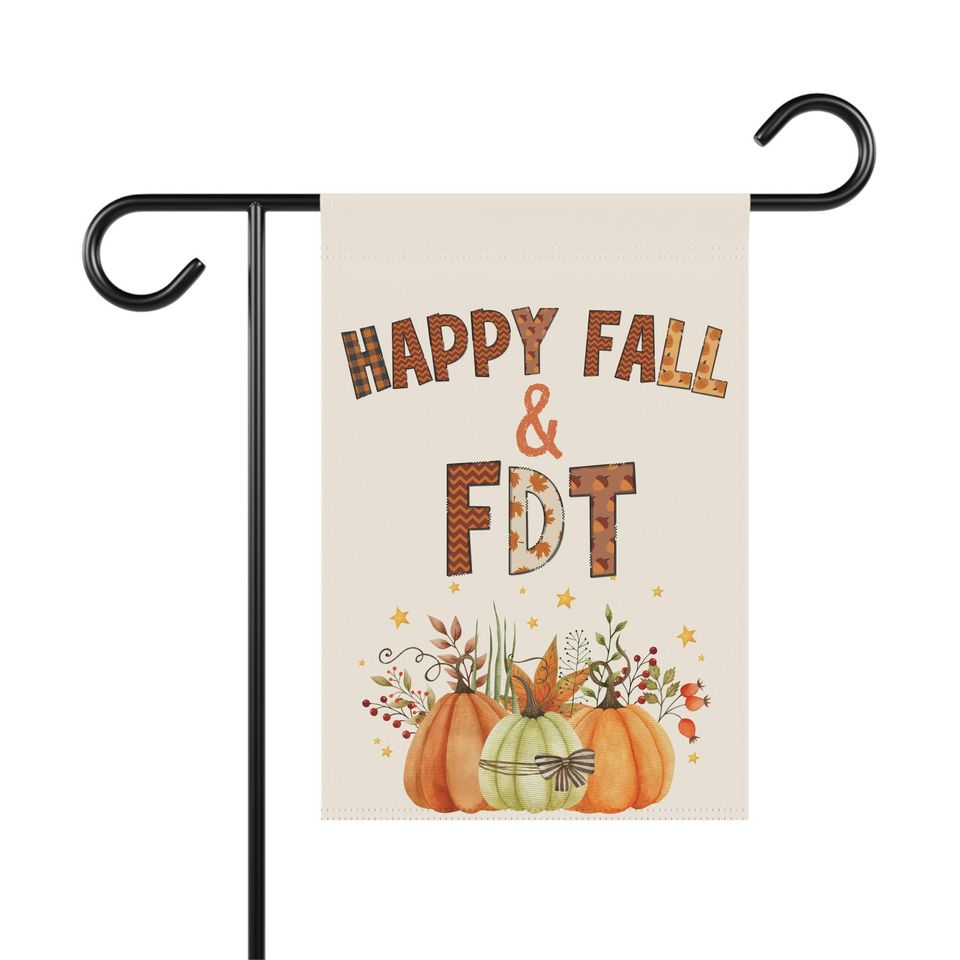 Happy Fall Anti-Trump Garden Flag | 2-Sided FDT Flag
