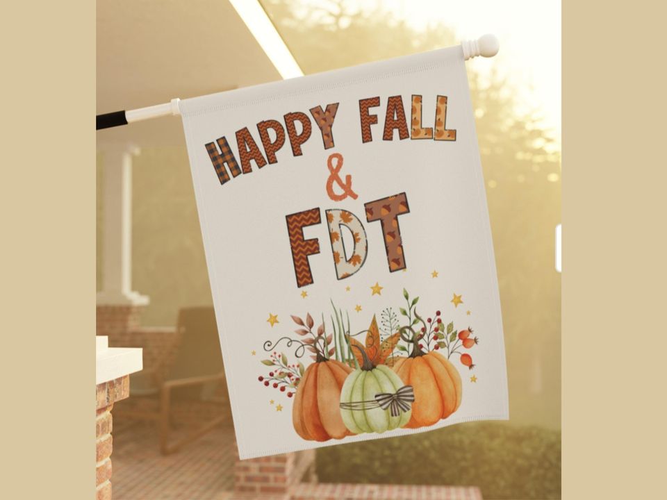 Happy Fall Anti-Trump Garden Flag | 2-Sided FDT Flag