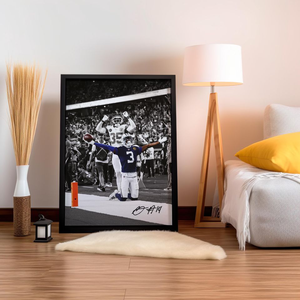 George Pickens Poster, Signed Football Poster