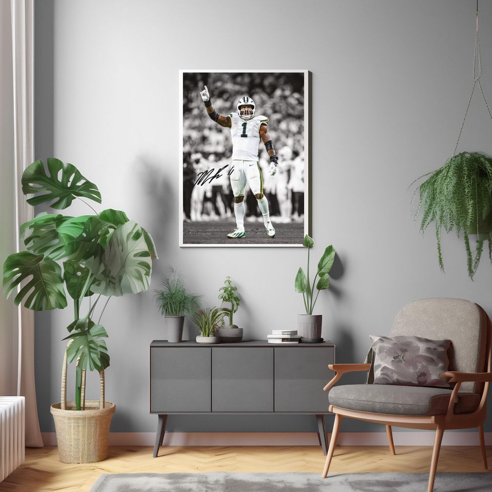 Micah Parsons Poster, Signed Football Poster