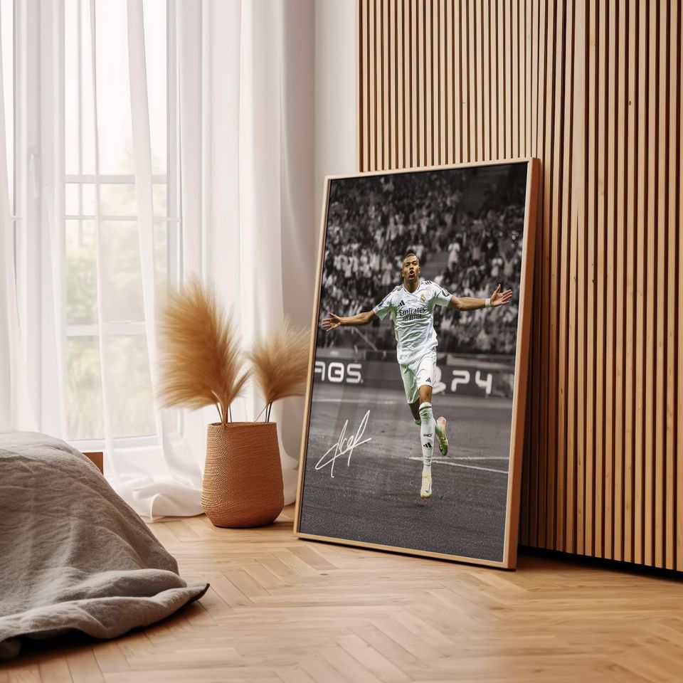 Kylian Mbappe Poster Signed Football Poster