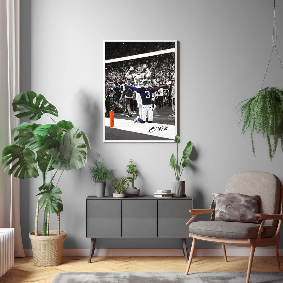 George Pickens Poster, Signed Football Poster