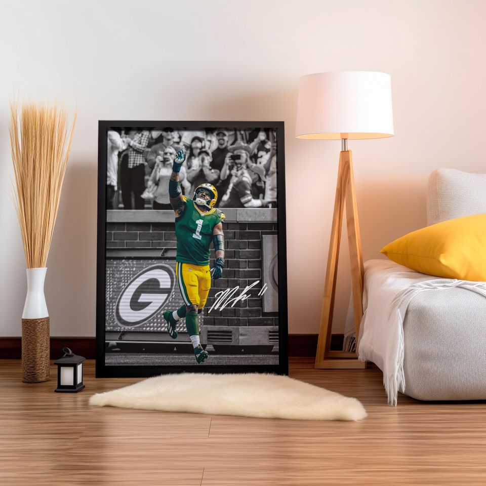 Micah Parsons Poster, Signed Football Poster
