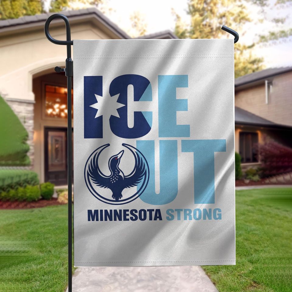 Minnesota ICE Out Flag, Minnesota Activist Garden Flag, Resistance Flag