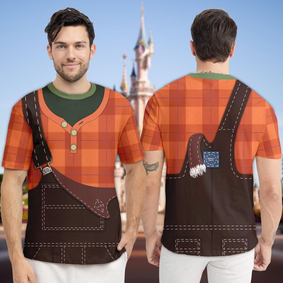 Wreck It Ralph All Over Print Running Costume 3D Shirt