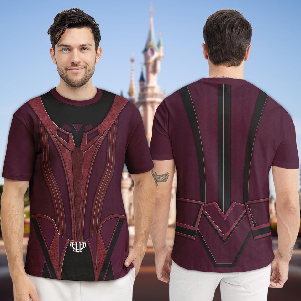 Disney WandaVision Halloween Cosplay Costume 3D T-Shirt