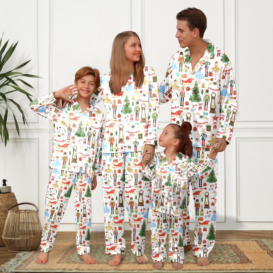 Nutcracker Christmas Pajamas Set, Nutcracker Ballet Xmas Holiday Party, Nutcracker Pajamas Gift