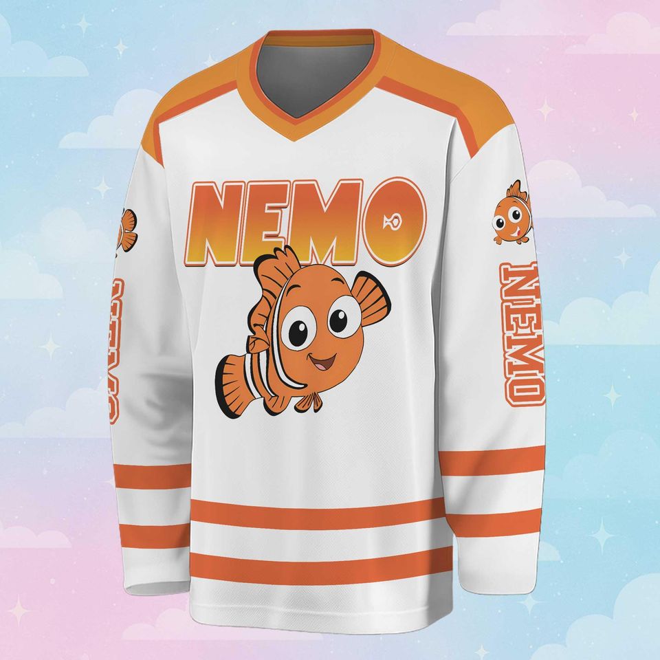 Personalized Finding Nemo Hockey Jersey, Custom Finding Nemo Jersey