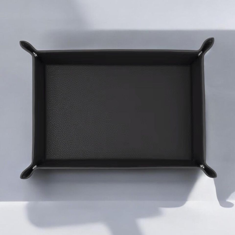 Personalized Leather Valet Tray  Custom Initials Monogram  Catchall Tray