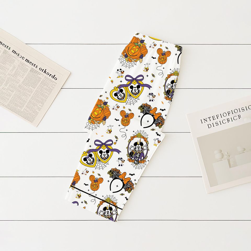 Halloween MK Pumpkin Pajama Set with Pocket
