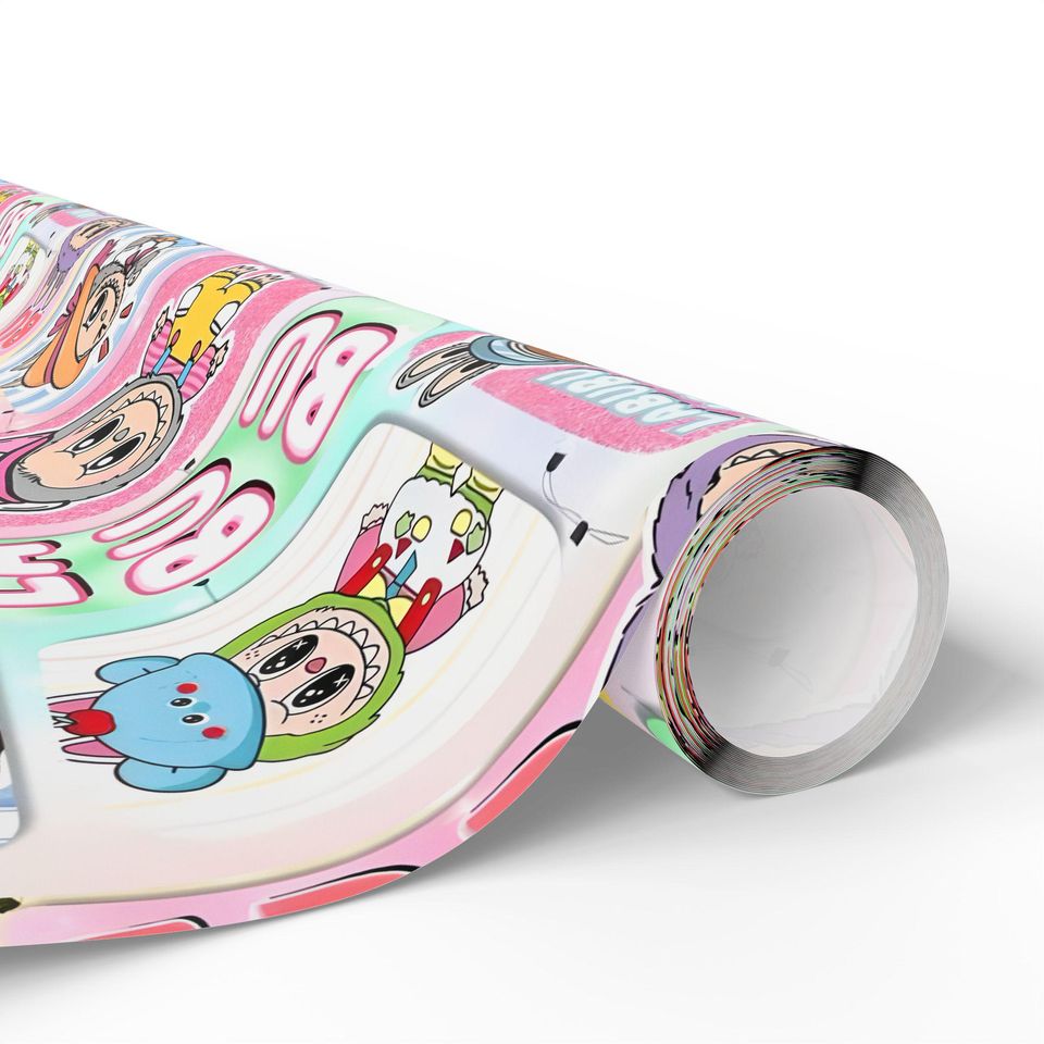 Labubu Design Cutecore Wrapping Paper for Gift and Holiday Packaging