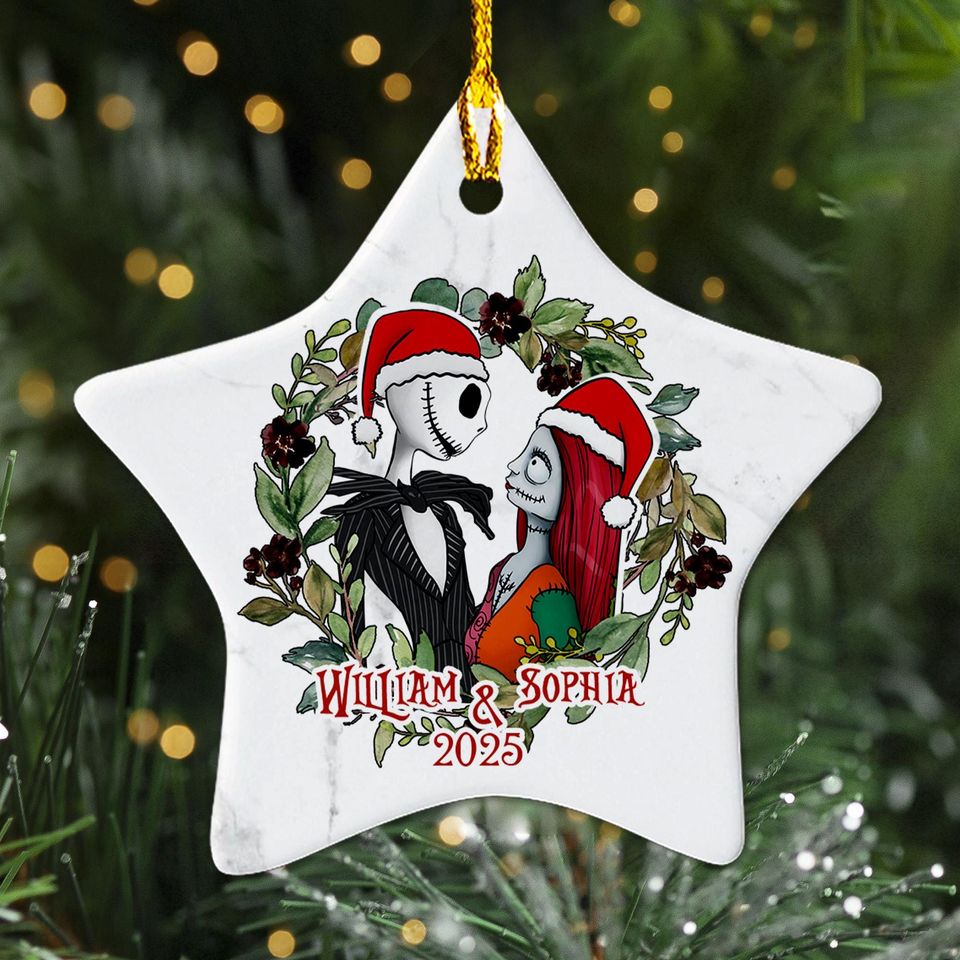 Personalized Nightmare Before Christmas Ornament