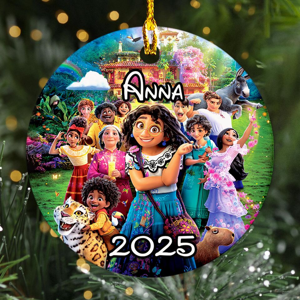 Personalized Encanto Madrigals Christmas Ornament, Music Movie 2025 Christmas Tree Decor