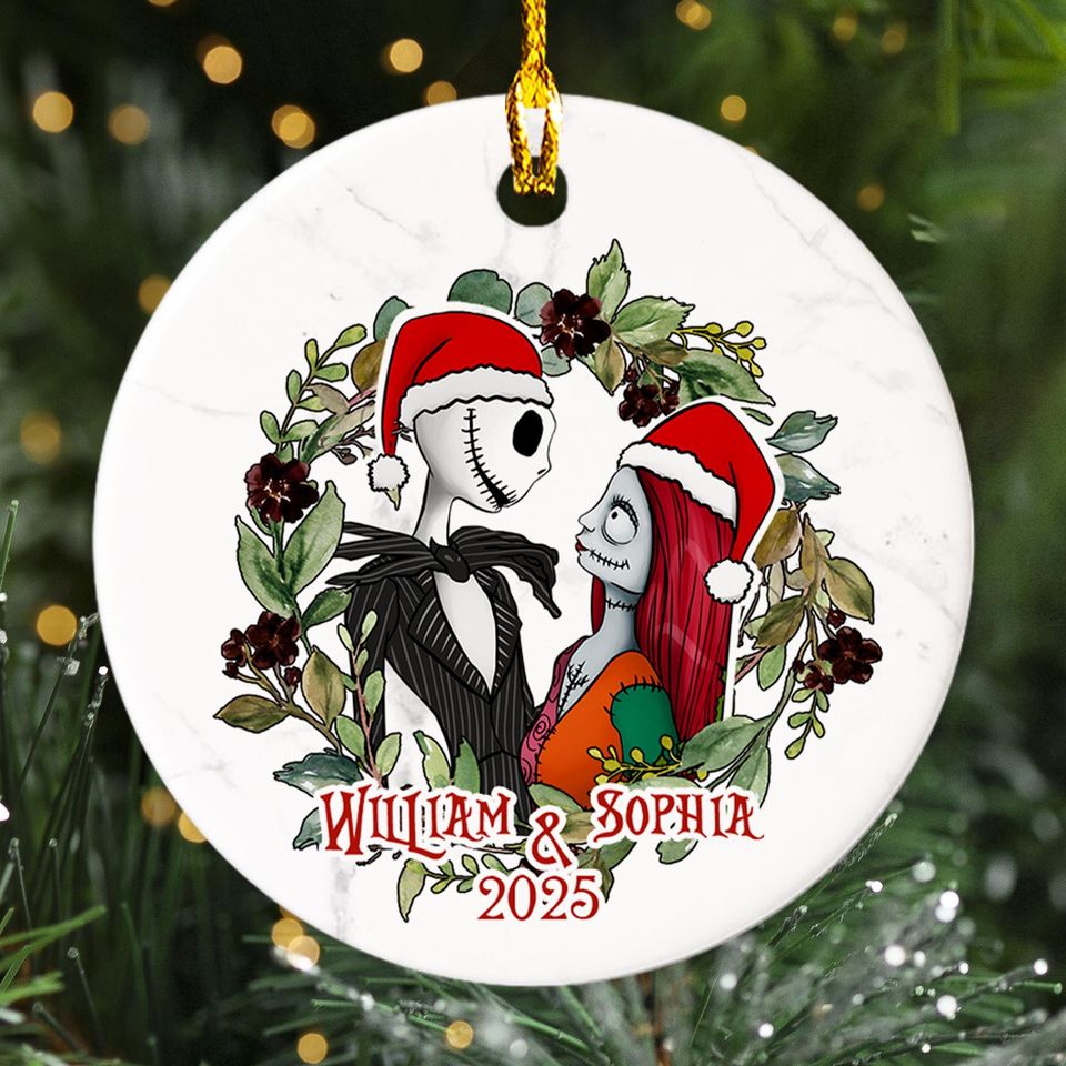 Personalized Nightmare Before Christmas Ornament