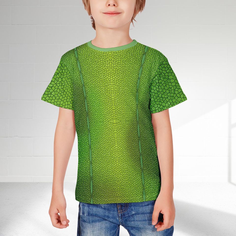 Tangled Pascal Costume T-Shirt, Green Pascal Cosplay Costume Tee
