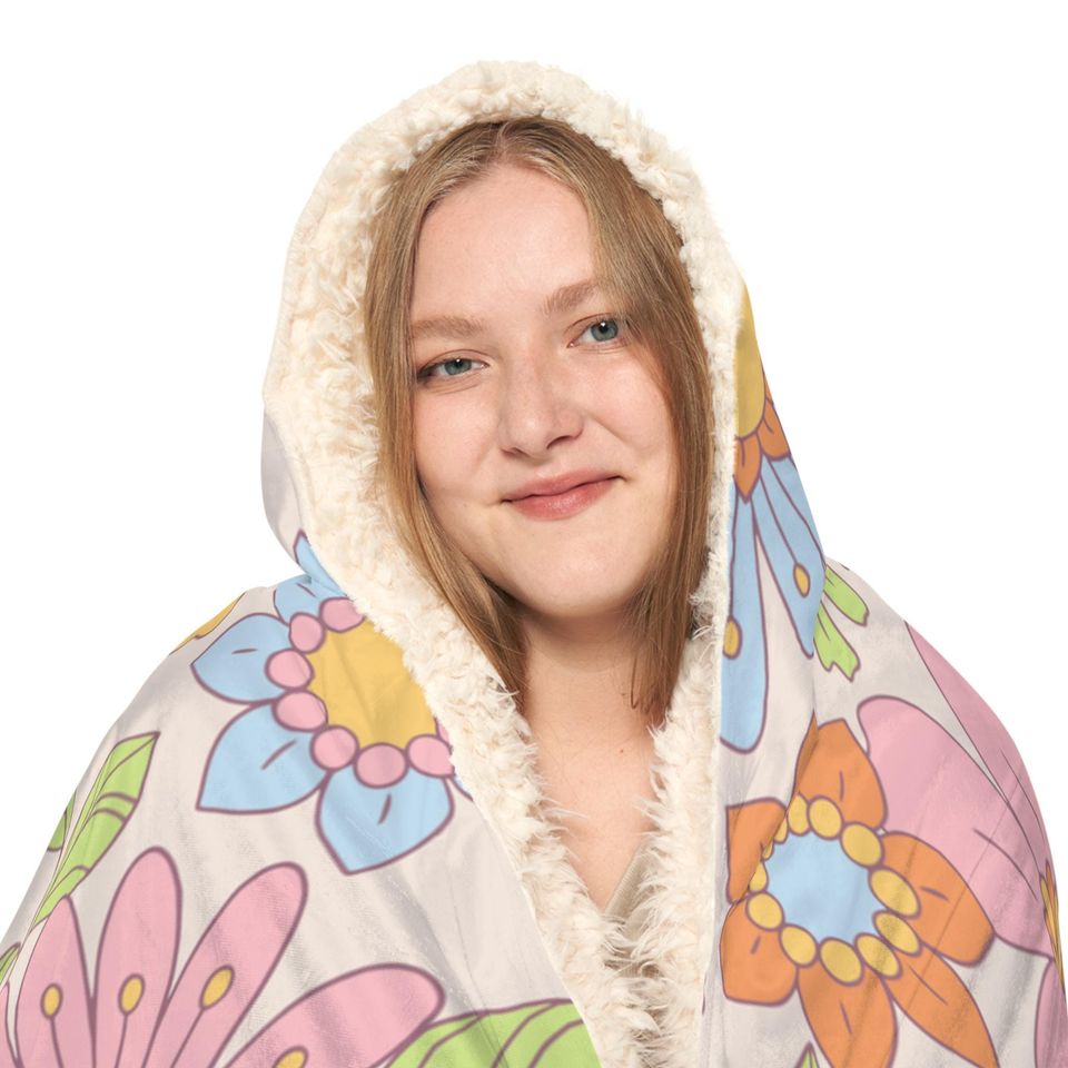 Retro Flower Snuggle Blanket