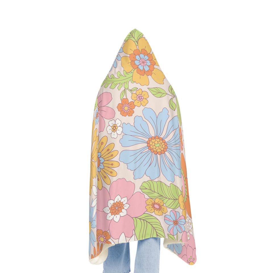 Retro Flower Snuggle Blanket