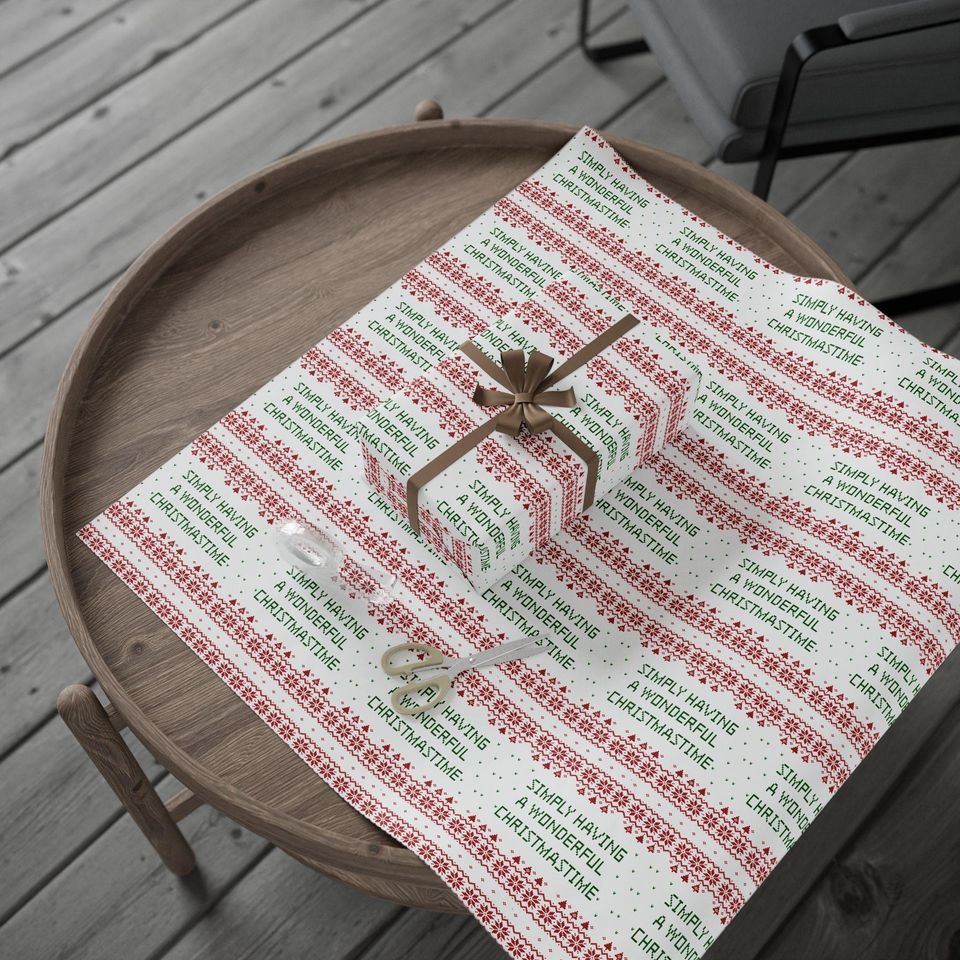 Wonderful Christmastime Wrapping Paper – Beatles Holiday Gift Wrap & Festive Packaging