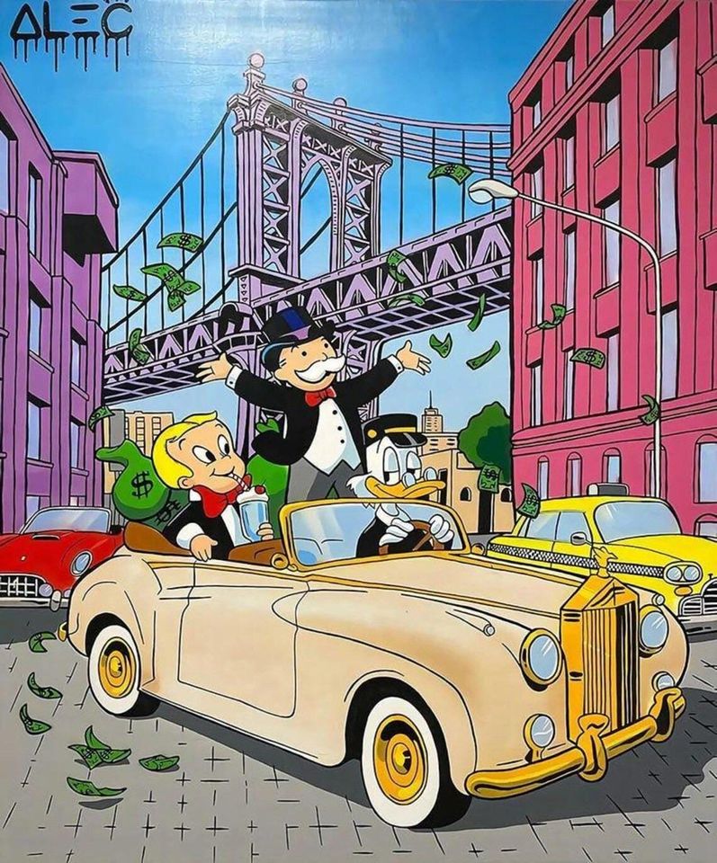Alec Monopoly Richie Rich Graffiti Wall Art Poster