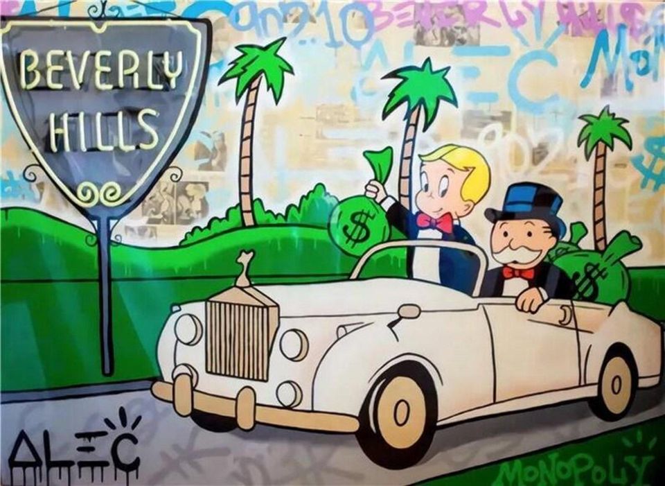 Alec Monopoly Richie Rich Graffiti Wall Art Poster
