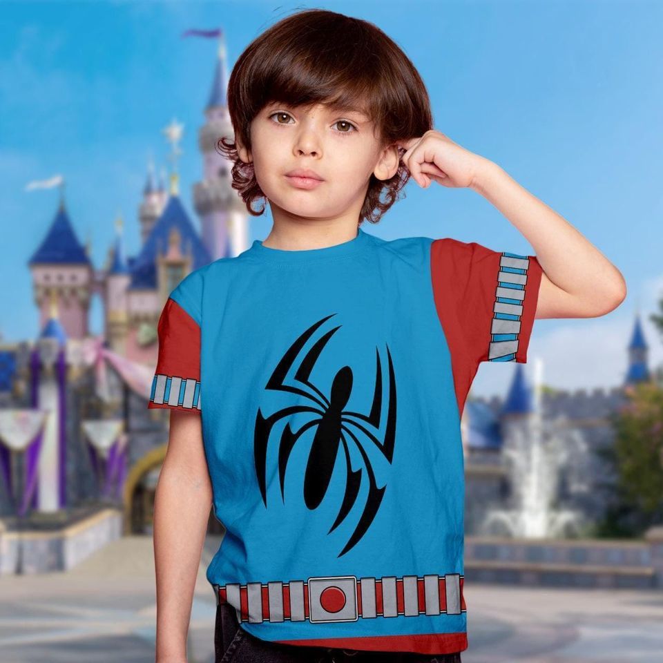 Scarlet Spider Hero Incredible Cosplay Halloween 3D T-Shirt