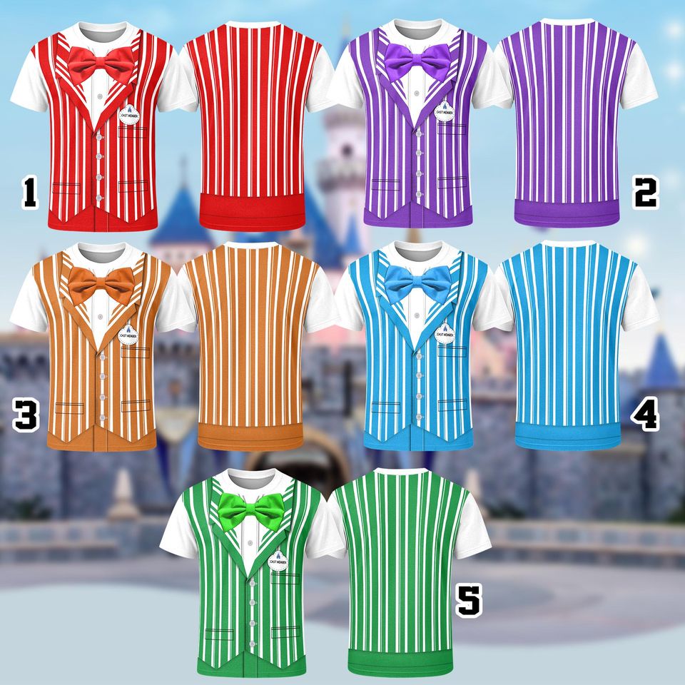 Disney The Dapper Dans Character 3D Costume Cosplay Shirt