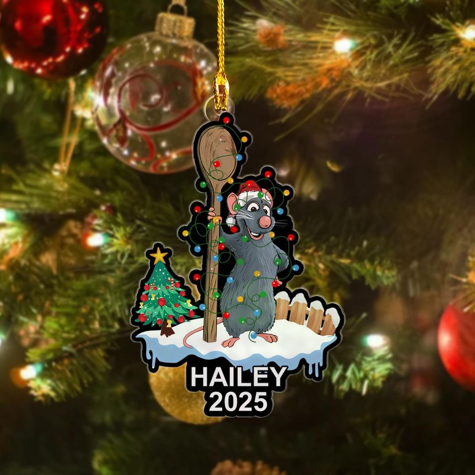 Personalized Ratatouille Chef Acrylic Christmas Ornament