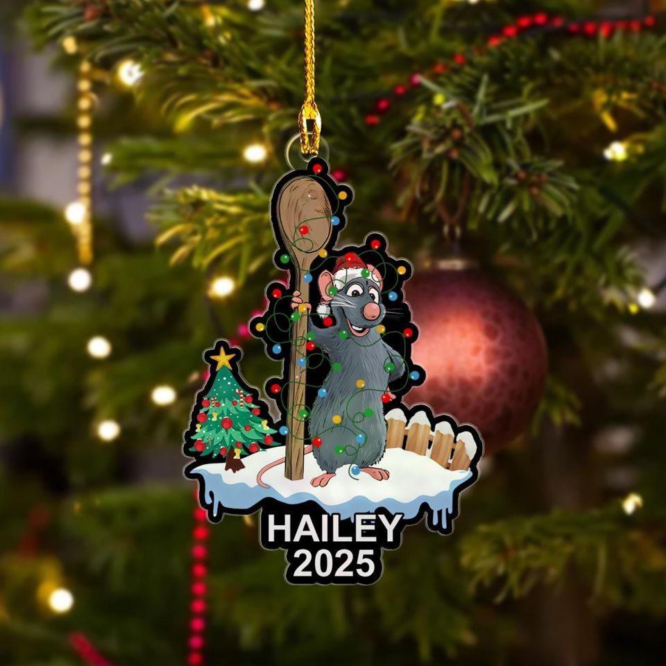 Personalized Ratatouille Chef Acrylic Christmas Ornament