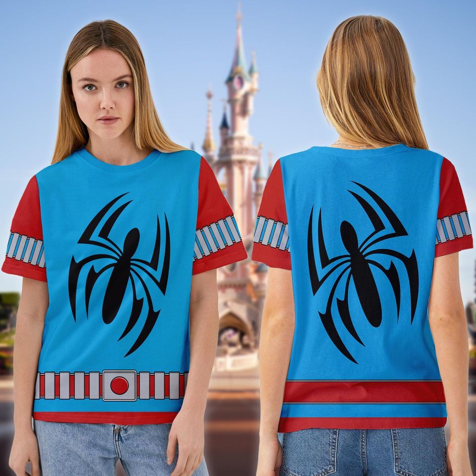 Scarlet Spider Hero Incredible Cosplay Halloween 3D T-Shirt