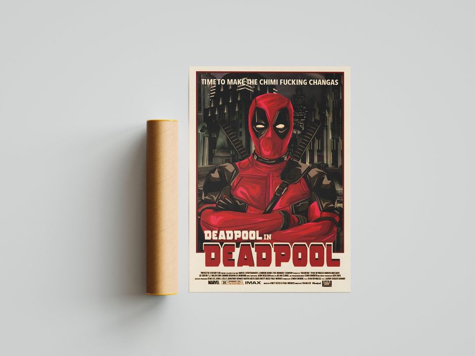 Deadpool Poster | Movie Poster | Room Decor | Wall Decor